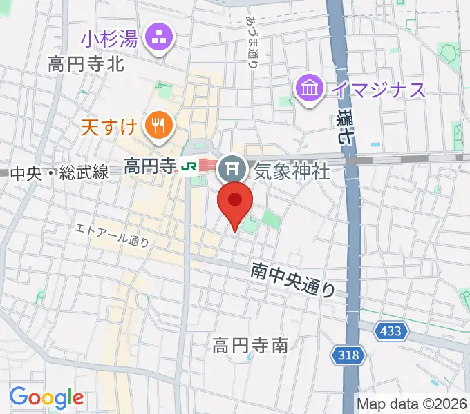 AMPcafeの地図