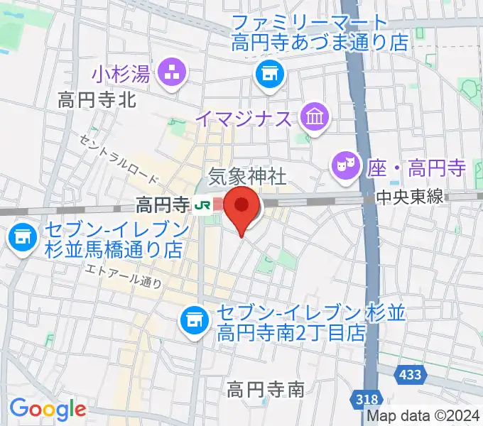 EAD RECORDの地図