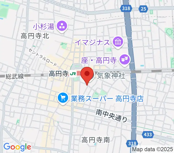 EAD RECORDの地図