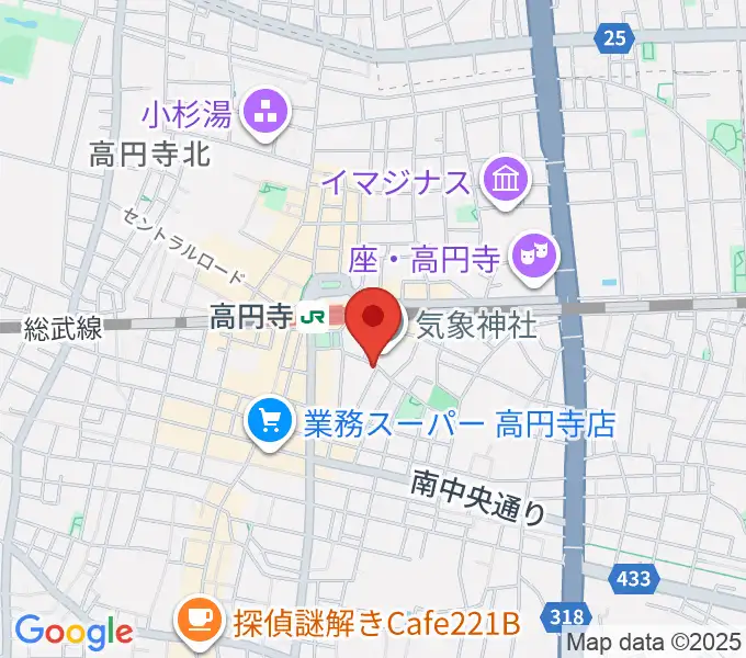 EAD RECORDの地図