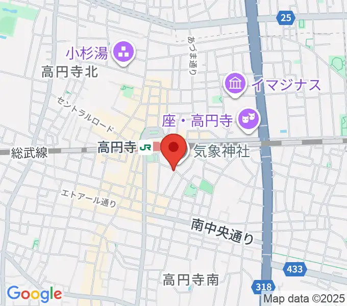 EAD RECORDの地図
