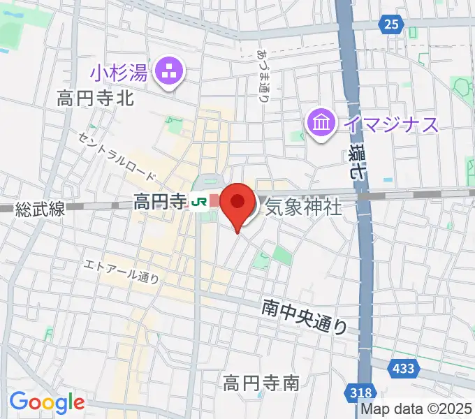EAD RECORDの地図