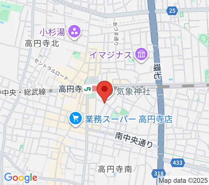 EAD RECORDの地図