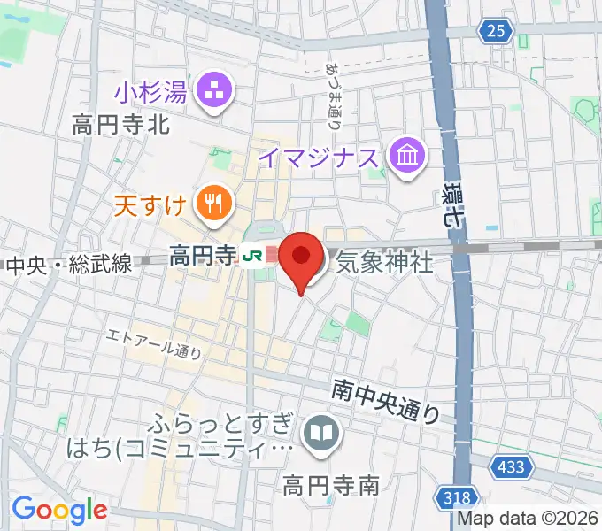 EAD RECORDの地図