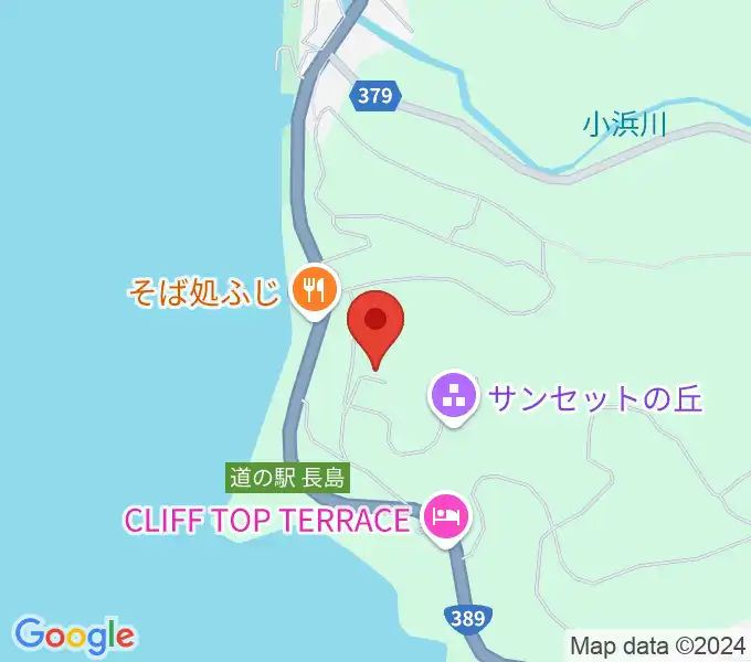 長島町文化ホールの地図