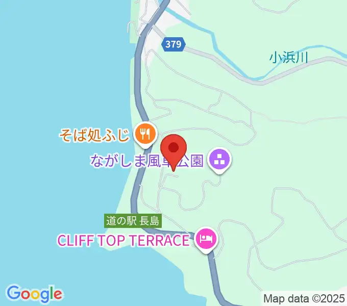 長島町文化ホールの地図