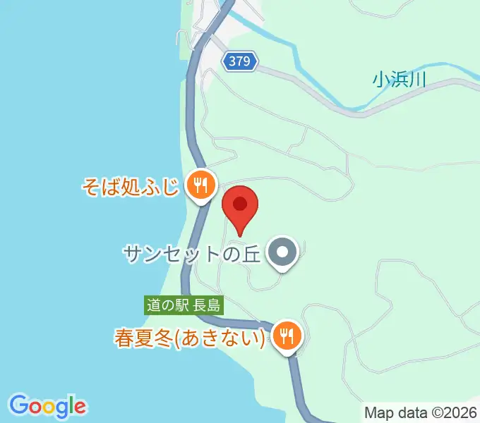 長島町文化ホールの地図