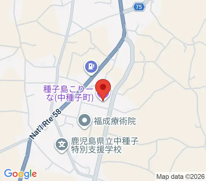種子島こりーなの地図