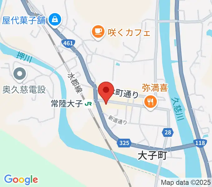 大子町文化福祉会館まいんの地図