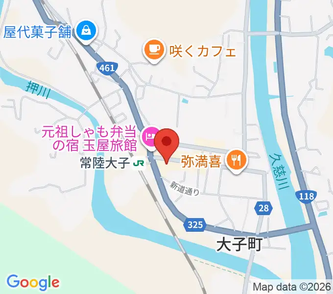 大子町文化福祉会館まいんの地図