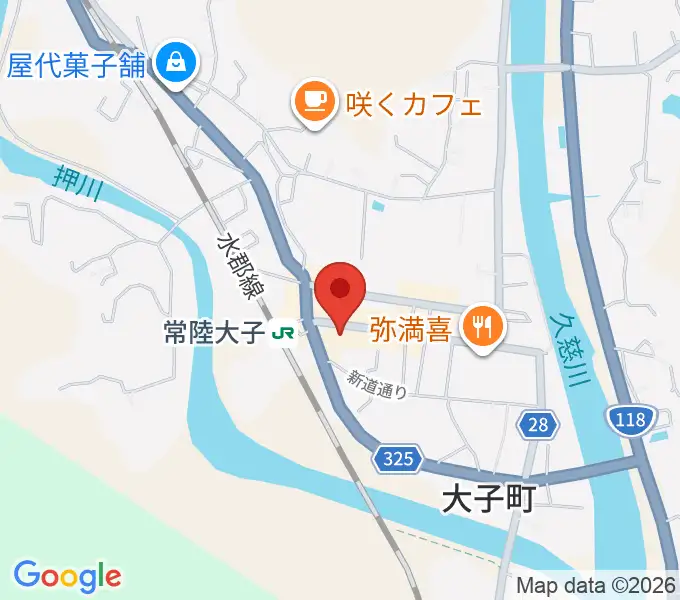 大子町文化福祉会館まいんの地図