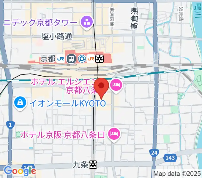 龍谷大学 響都ホール 校友会館の地図