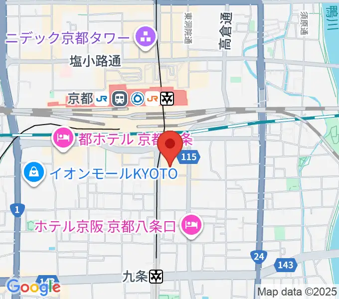 龍谷大学 響都ホール 校友会館の地図