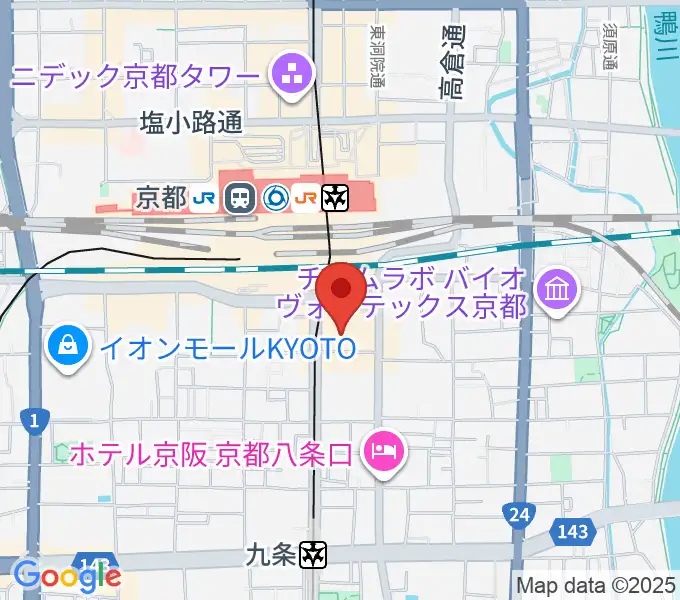 龍谷大学 響都ホール 校友会館の地図