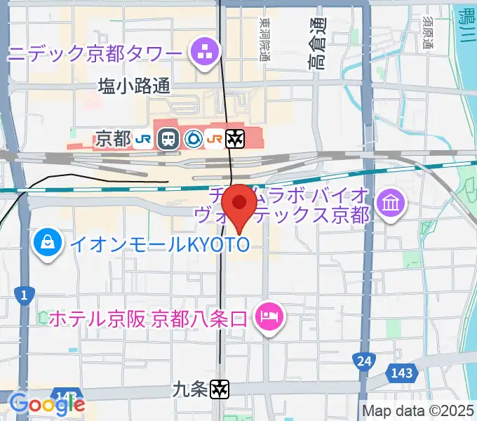 龍谷大学 響都ホール 校友会館の地図