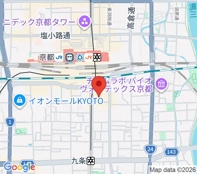 龍谷大学 響都ホール 校友会館の地図