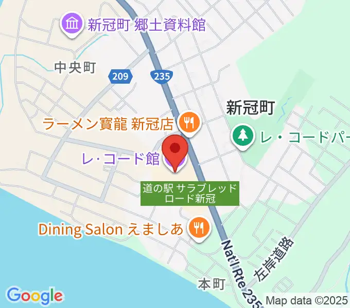 新冠レ・コード館の地図