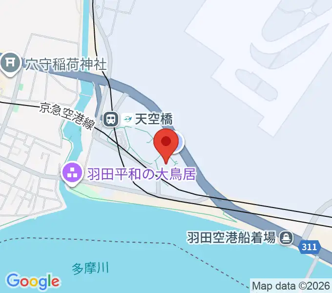 Zepp羽田の地図