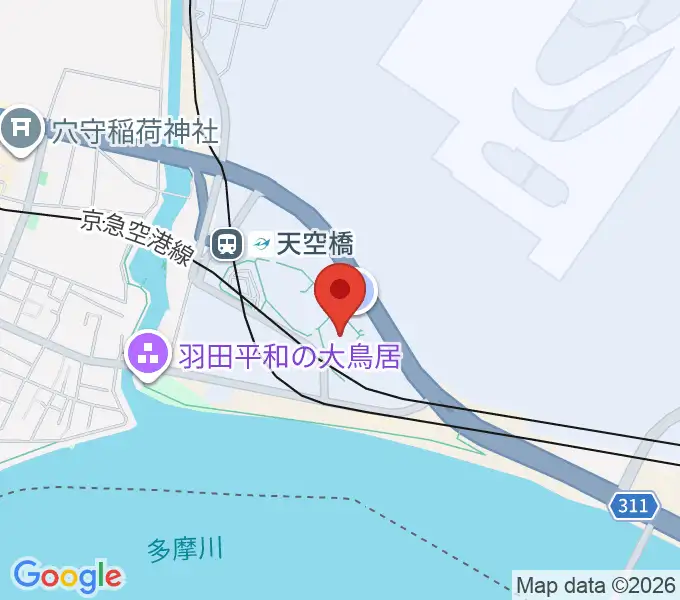 Zepp羽田の地図