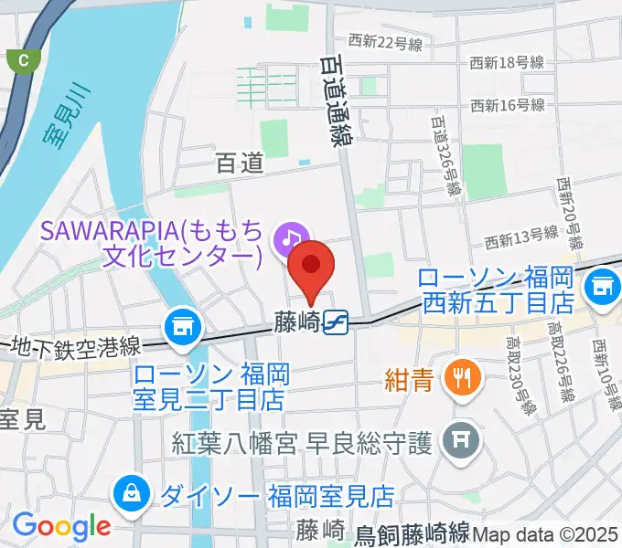 福岡市立早良市民センターの地図