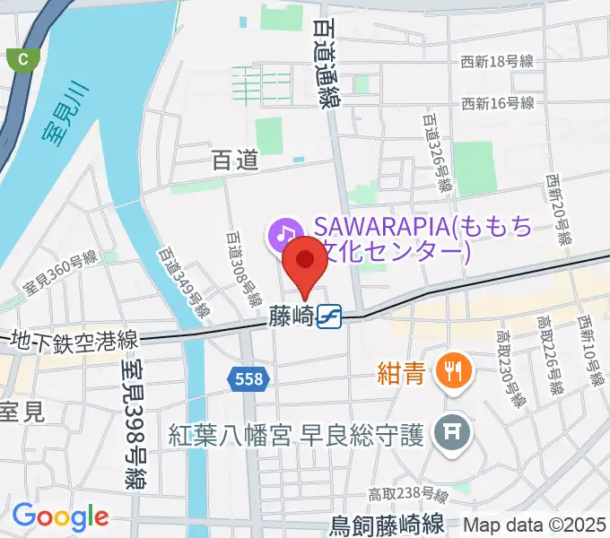 福岡市立早良市民センターの地図
