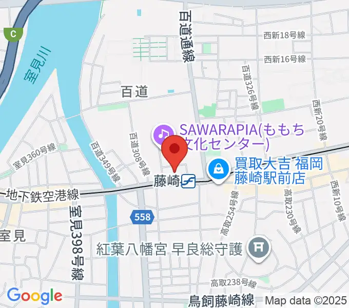 福岡市立早良市民センターの地図