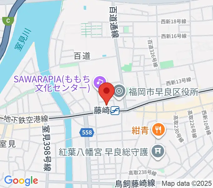 福岡市立早良市民センターの地図