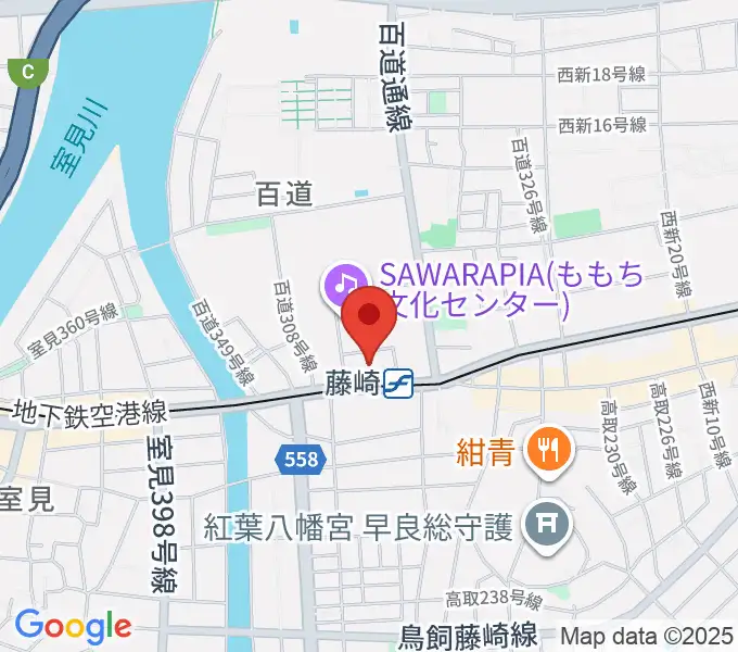 福岡市立早良市民センターの地図