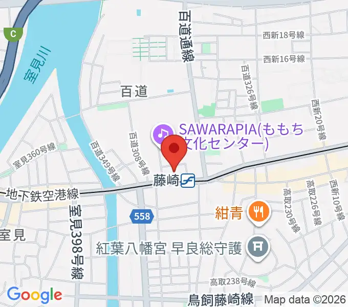 福岡市立早良市民センターの地図