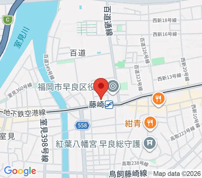 福岡市立早良市民センターの地図