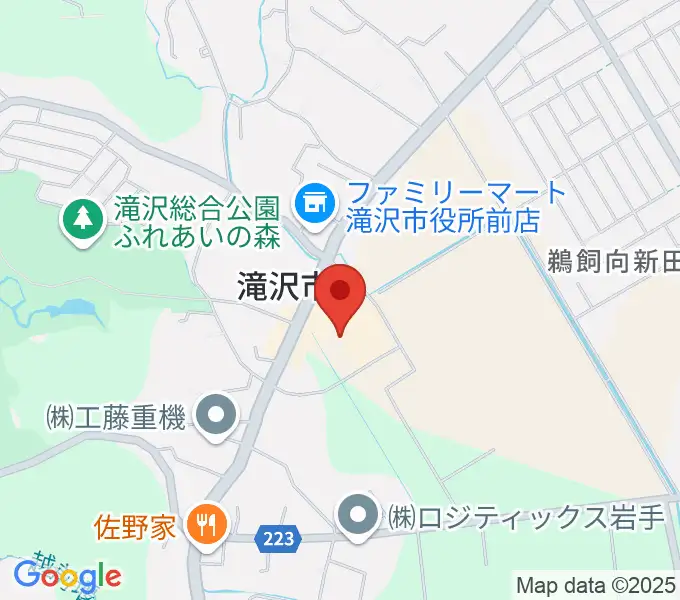 ビッグルーフ滝沢の地図