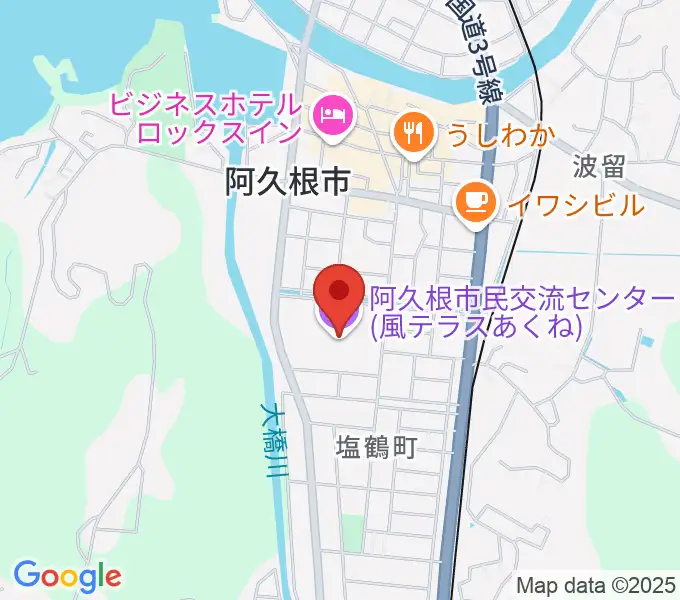 阿久根市民交流センター 風テラスあくねの地図