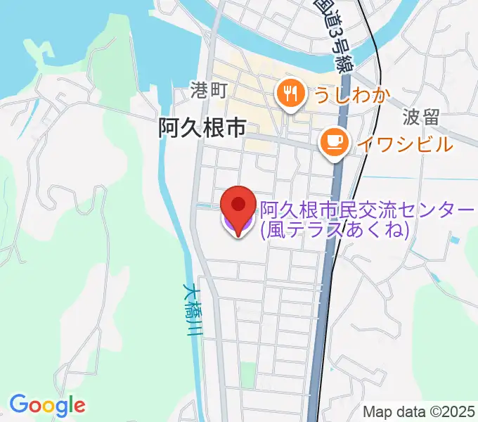 阿久根市民交流センター 風テラスあくねの地図