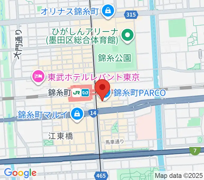 TOHOシネマズ錦糸町楽天地の地図