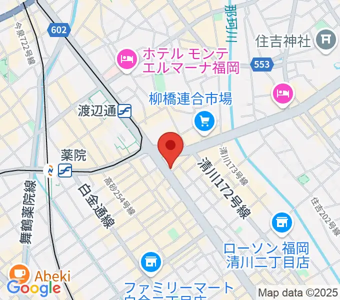 福岡gigiの地図