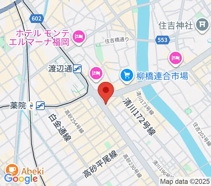 福岡gigiの地図
