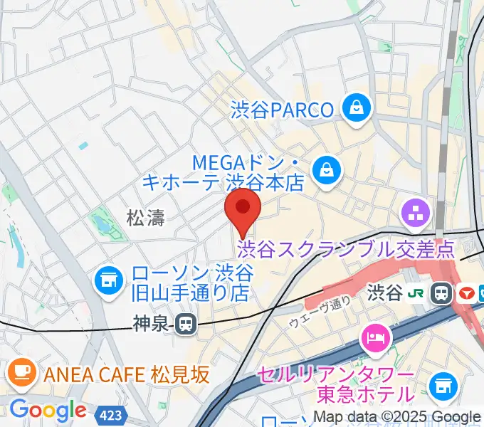 渋谷ユーロスペースの地図