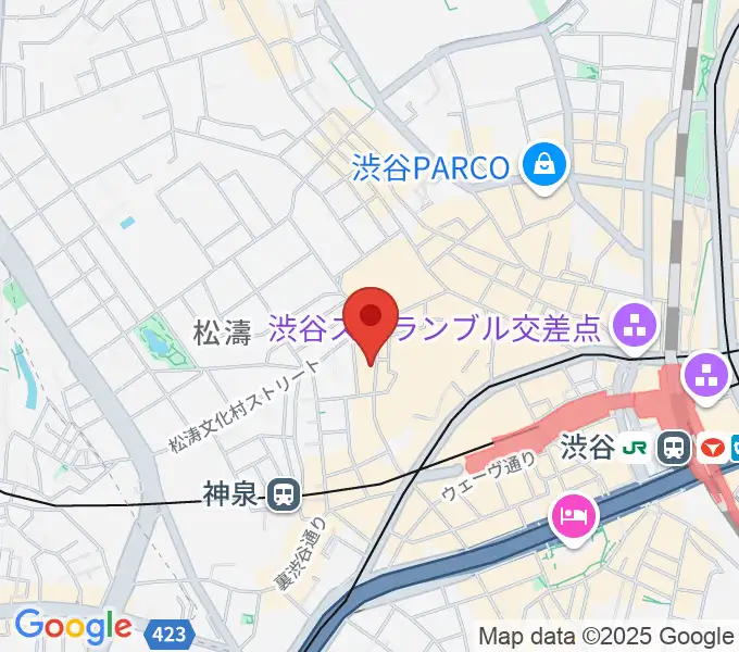 渋谷ユーロスペースの地図