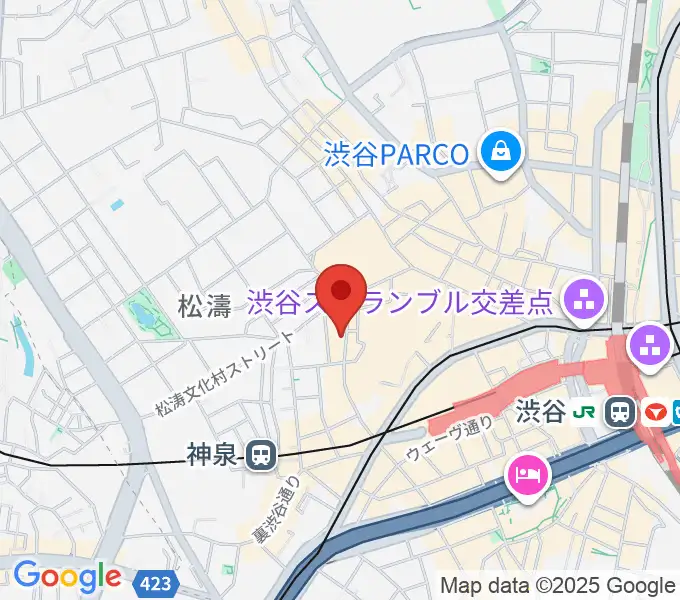 渋谷ユーロスペースの地図