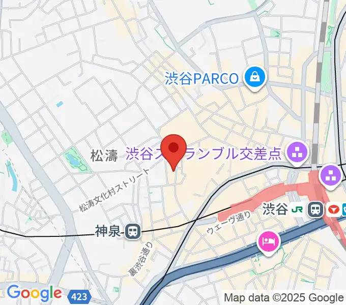 渋谷ユーロスペースの地図