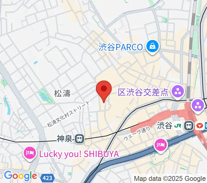 渋谷ユーロスペースの地図