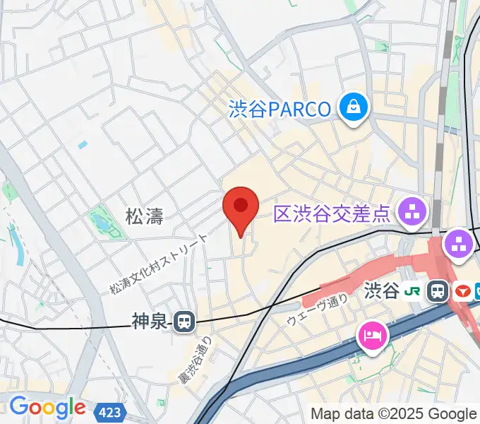 渋谷ユーロスペースの地図