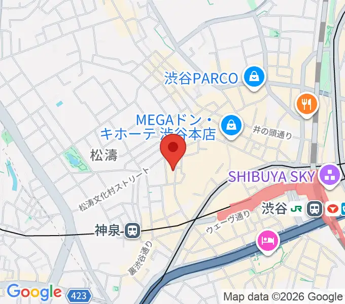 渋谷ユーロスペースの地図