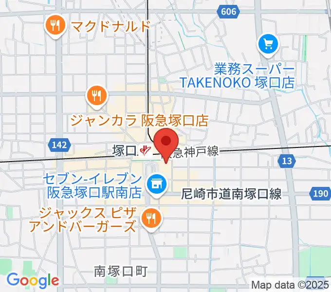 塚口サンサン劇場の地図