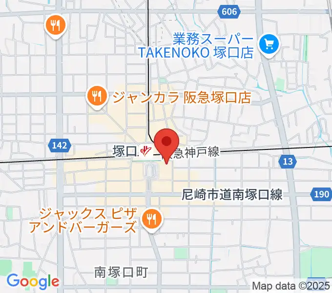 塚口サンサン劇場の地図