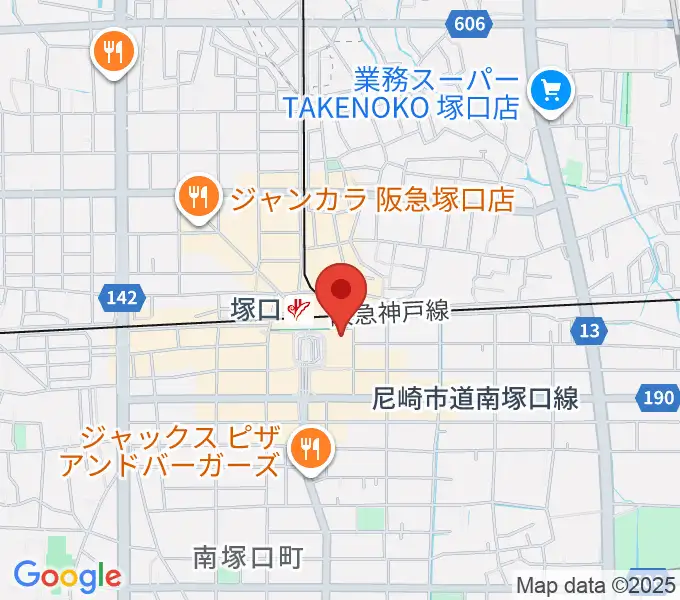 塚口サンサン劇場の地図