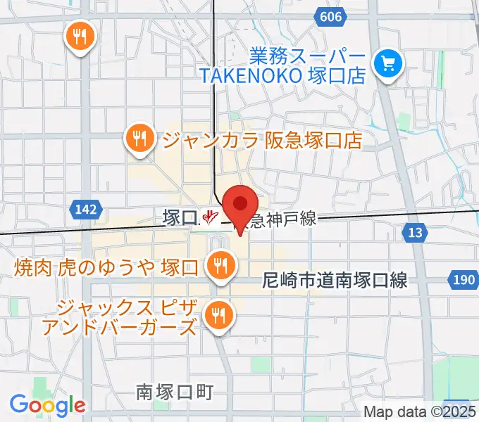 塚口サンサン劇場の地図