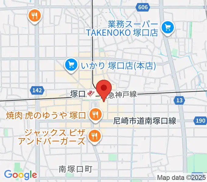 塚口サンサン劇場の地図