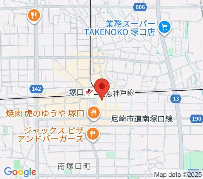 塚口サンサン劇場の地図