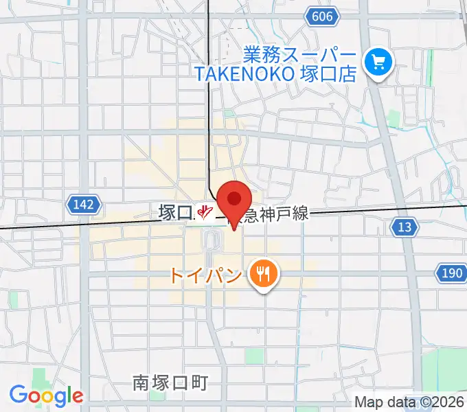 塚口サンサン劇場の地図